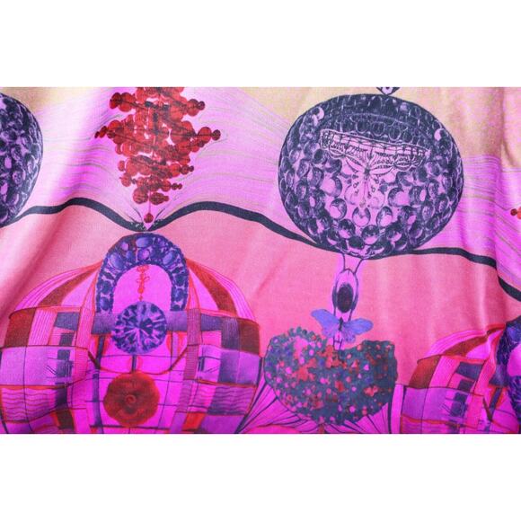 Custco Barcelona Hot Air Balloon Inspired Print Long Sleeve Women's Small - Picture 5 of 7